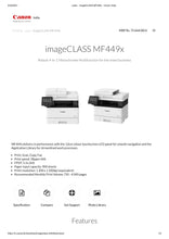 Load image into Gallery viewer, Canon imageCLASS MF 449x Laser Monochrome Printer (Black)
