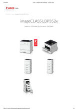 Load image into Gallery viewer, Canon imageCLASS LBP 352x Single function Monochrome Printer (Black)