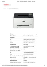 Load image into Gallery viewer, Canon imageCLASS LBP 623Cdw Single function Laser Colour Printer