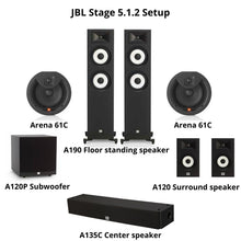 Load image into Gallery viewer, JBL Stage Home Theater Package (5.1.2)