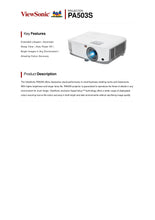 Load image into Gallery viewer, PA503X 3,600 Lumens XGA Business Projector

