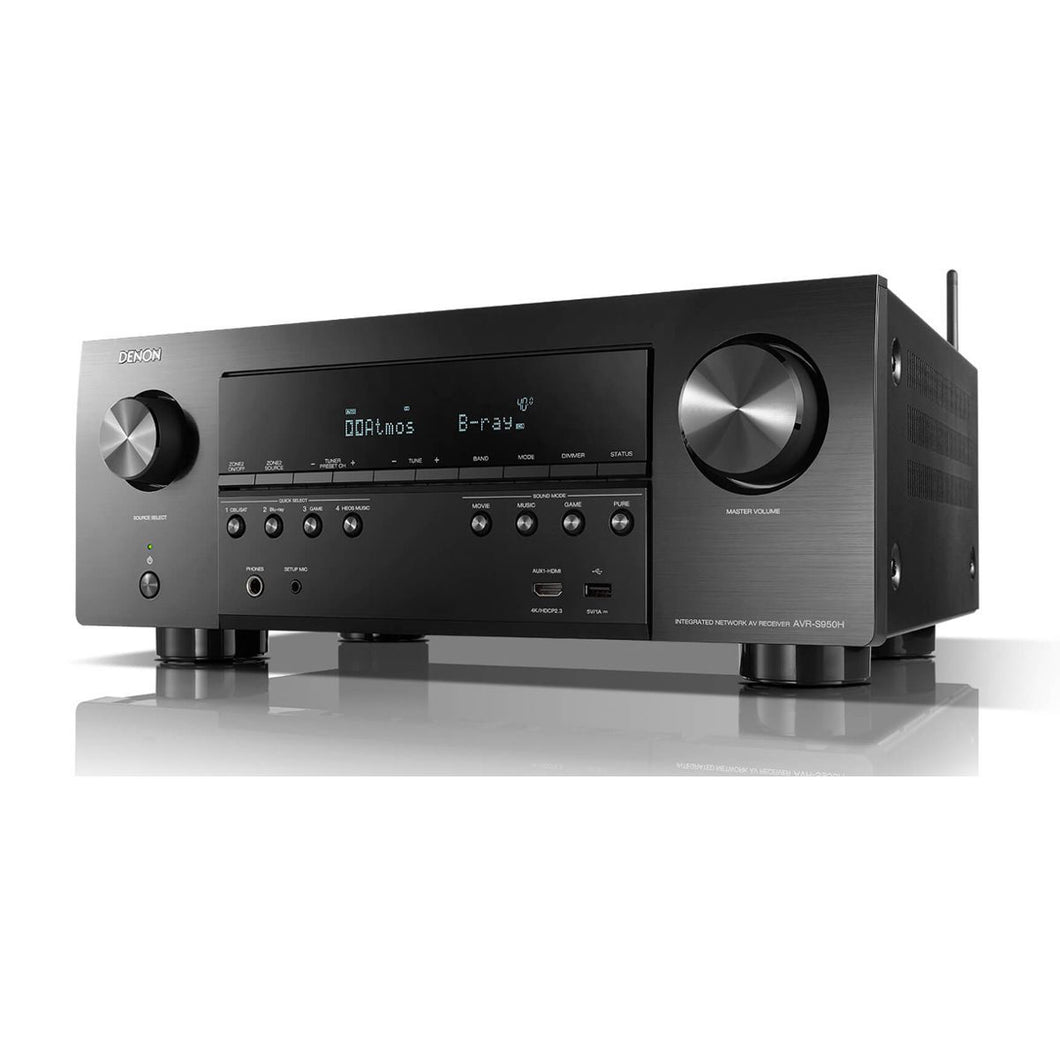 Denon AVR-S960H 7.2ch. 4K AV Receiver with Ultra-HD Upscaling & Voice Control
