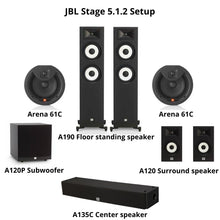 Load image into Gallery viewer, JBL Stage Home Theater Package (5.1.2)
