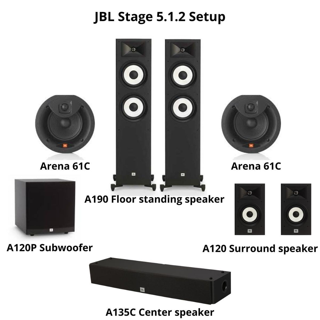 JBL Stage Home Theater Package (5.1.2)