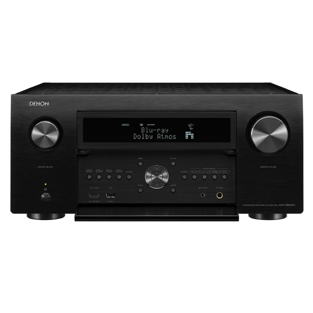 Denon AVR-X8500H A Flagship Receiver-8 HDMI in /3 Out, Powerful 13.2 Channel (210 Watt/Ch) Amplifier Home Theater Dolby Surround Sound, Black